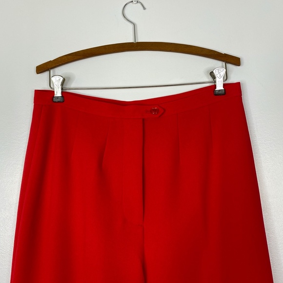 J. Peterman Co Red Dress Pants Sz. 10 NWOT - Picture 3 of 9